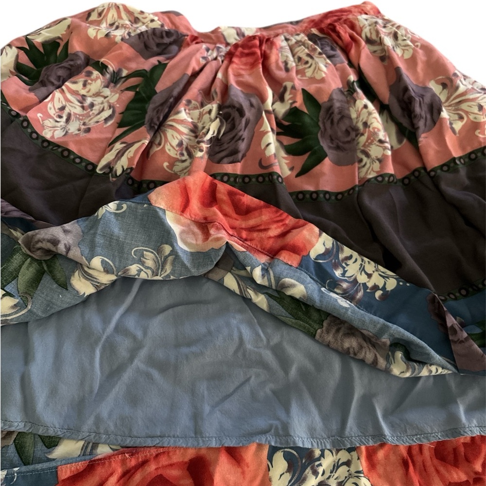 Anthropologie Comme Toi Lined Floral Skirt Size Small - Picture 6 of 6